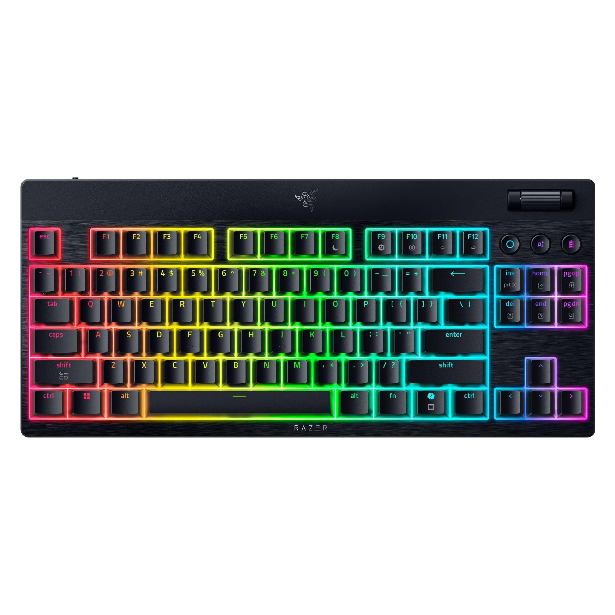 Razer Hot-Swap-fähige kabellose Gaming-Tastatur mit Multifunktions-Scrollrad und RGB (US, Kabellos) (8887910073759)