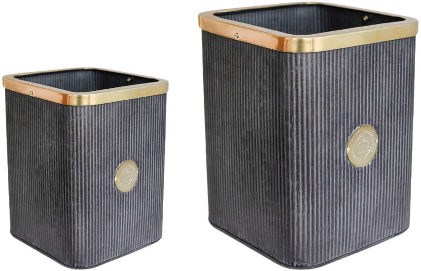 Royal Botanic Gardens, Kew Kew Outdoor Antique Lead Richmond Planter Set of 2 Gray 43cm H X 34.5cm W X 34.5cm D