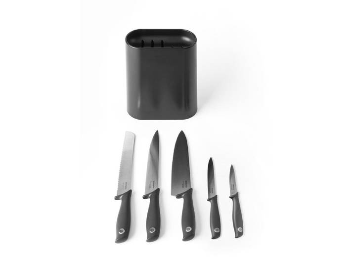 Brabantia Tasty+ Messenset - met Messenblok - Dark Grey