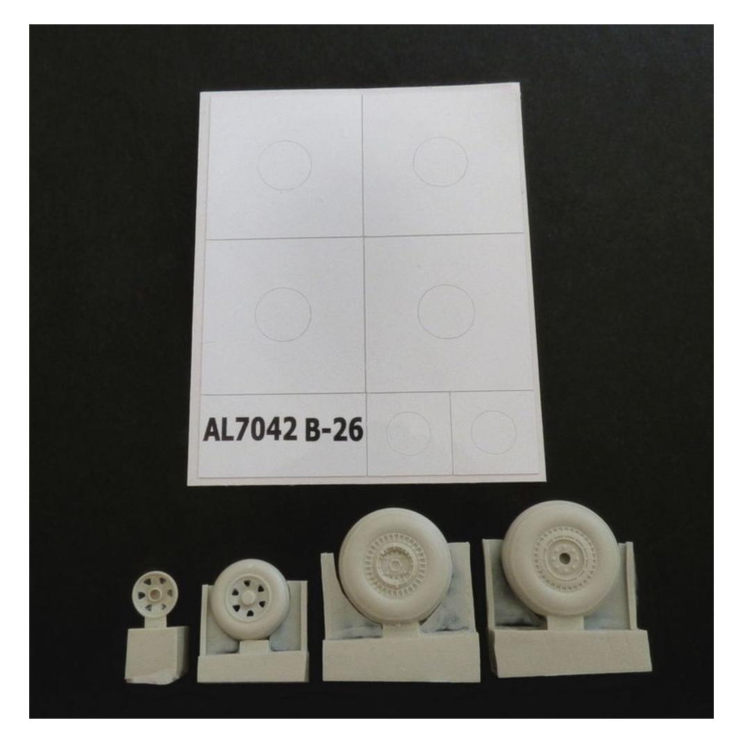Plus Model B-26 Marauder late wheels groved (AL7042)