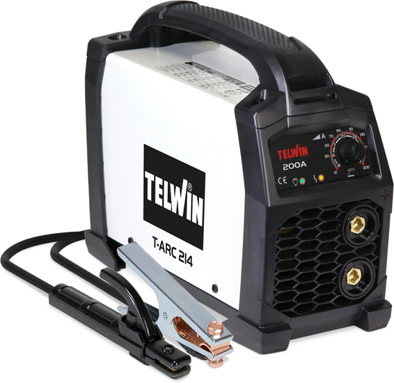 Telwin T-ARC 214  Inverter-Schweißgerät (MMA, WIG) - Gleichstrom (DC)