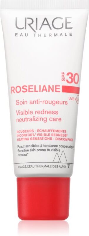 Uriage Roseliane Visible Redness-Neutralizing Care SPF30 leichte, beruhigende Creme gegen Hautrötungen SPF 30 40 ml