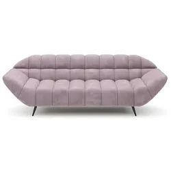 Sofa Gappa Stoff Rosa 3-Sitzer