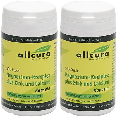 Magnesium Komplex m.Zink+Calcium Kapseln 2x 2x100 St