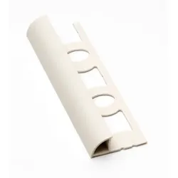 Profil-EU Abschlussprofil "rund" jasmin, PVC, Länge 250 cm, Kantenhöhe 8 mm, L825020