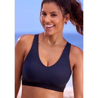 Sport-BH LASCANA ACTIVE, Damen, Gr. XL (44), N-Gr, schwarz, Microtouch, Obermaterial: 75% Polyamid, 25% Elasthan, BHs Sport-BH, ohne Bügel, mit extraweichem Padding