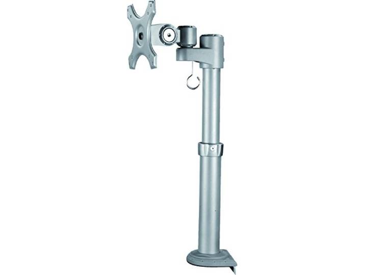 Desq 1567 houder voor platte beeldschermen voor op het bureau - platte beeldschermen (10 kg, in hoogte verstelbaar, zilver)