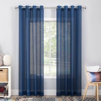 No. 918 Emily Voile Sheer Grommet 1-Piece Curtain Panel, Single Panel