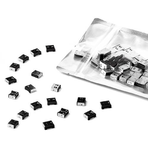 Smartkeeper USB-A Port Schloss UL03P2BK 100er Set Schwarz ohne Schlüssel UL03P2BK