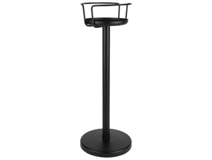 APS 36118 Support pour seau à vin/champagne\, noir mat\, diamètre intérieur du bol 21 cm\, hauteur 73 cm