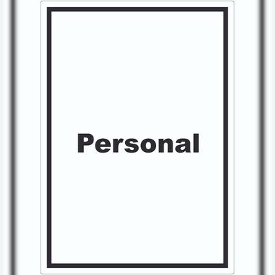 HB-Druck Personal Aufkleber mit Text hochkant A8 (52x74mm)