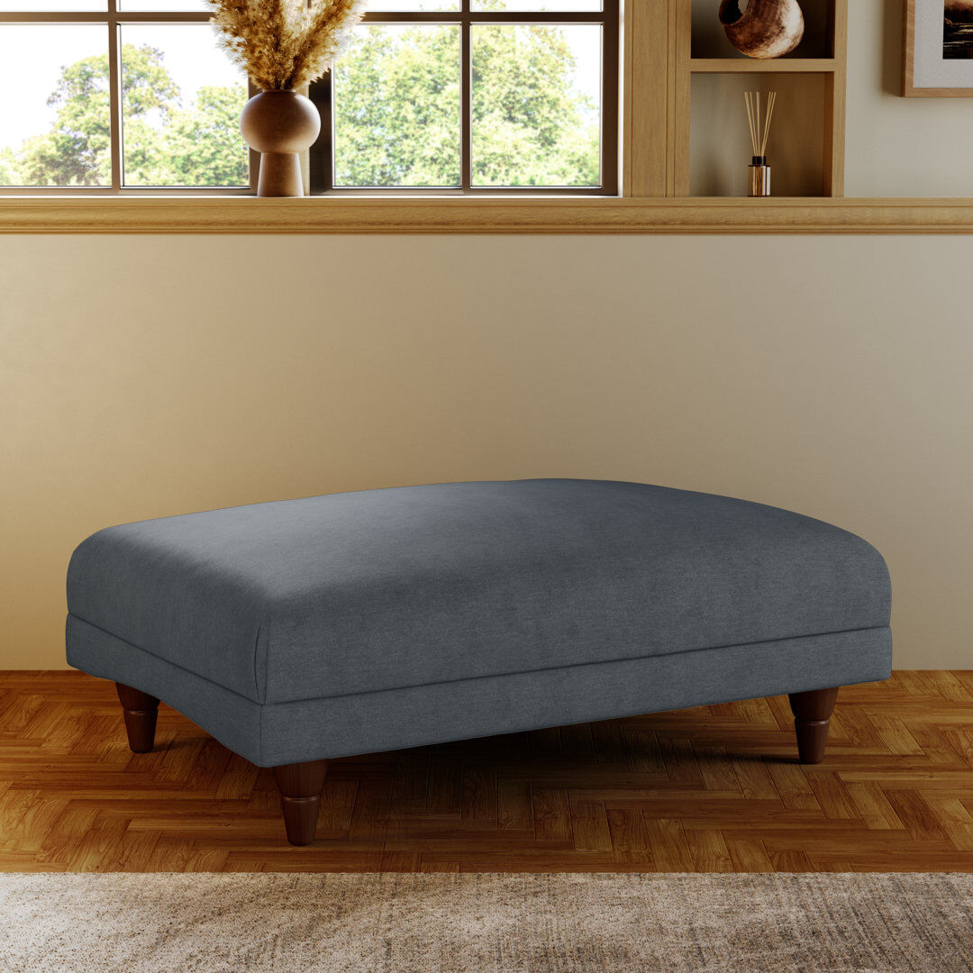 ClassicLiving Adaku Banquette Footstool Burnished Beech/Granite 37.5cm H X 101cm W X 70cm D