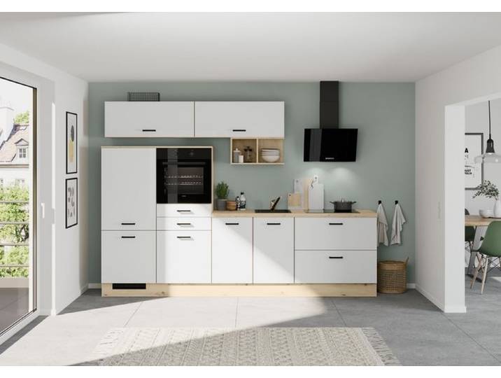 Küchenzeile IP 1200 Weiß Dekor