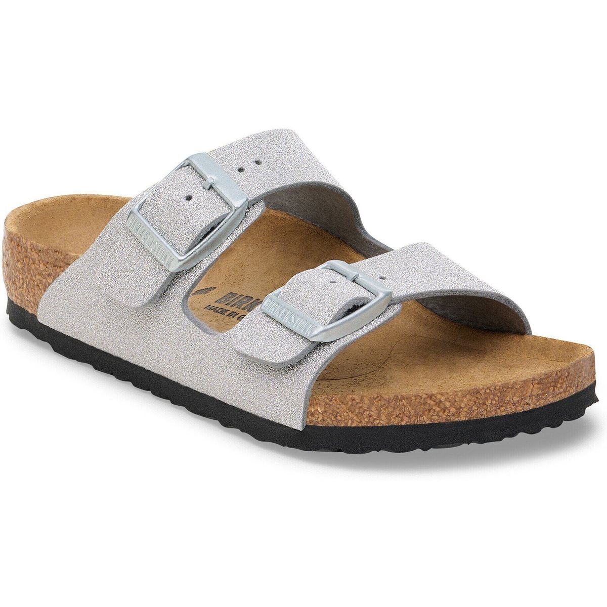Birkenstock Arizona Kids SYN shiny glitter silver (150) Normal 29 1030512-150-29