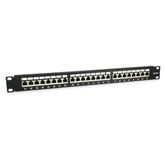Equip Patchpanel 24x RJ45 Cat6A 19" 1HE schwarz