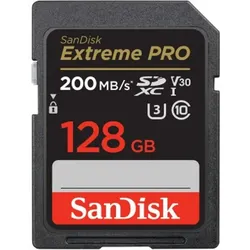 SANDISK SDXC-Card 128GB Extreme Pro V30 UHS-1 (200MB/s) (Class 10)