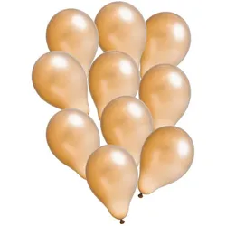 Luftballons "Metallic", gold, 30 cm Ø, 10 Stück