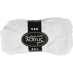 Creativ Company Fantasia Acrylic Yarn, Garn + Wolle, Weiss