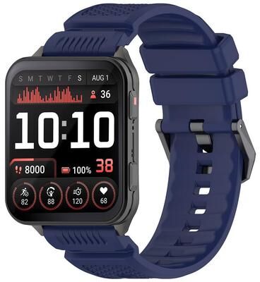 Everyday Crate Garmin Venu X1 Band Soft Silicone Watch Band Adjustable Replacement Watch Strap dark Blue