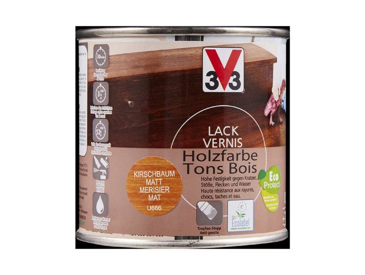 V33 lack Holzfarbe Matt 250 ml