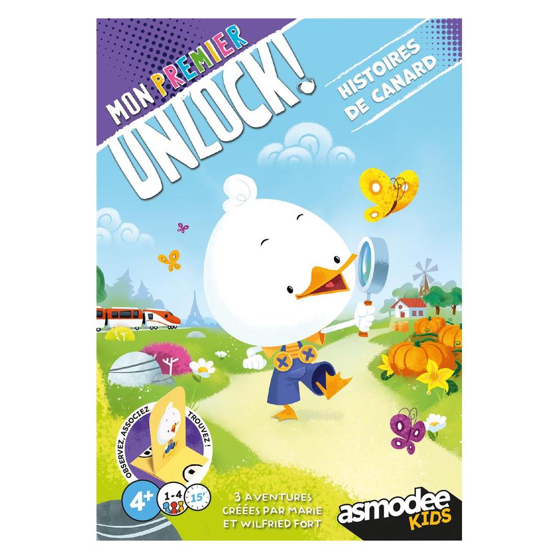 Asmodée Mon premier Unlock! - Histoires de canard (Französisch, 1 - 4 Spieler) (SCOMPU01FR)