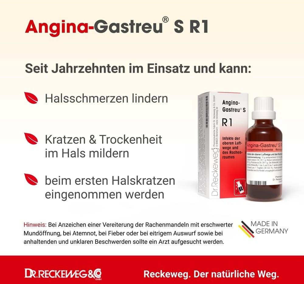 Dr. Reckeweg ANGINA-Gastreu S R1 Mischung 50 ml