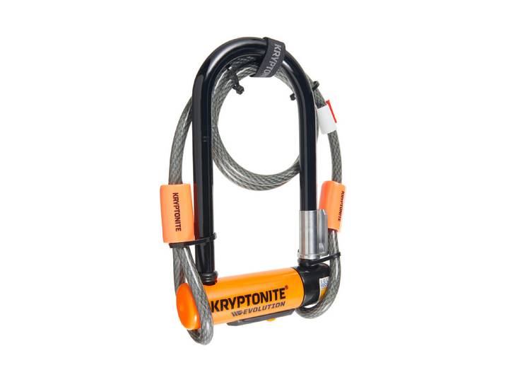 Kryptonite Bügelschloss Evolution Mini-7 mit Kryptoflex Kabel 120 cm