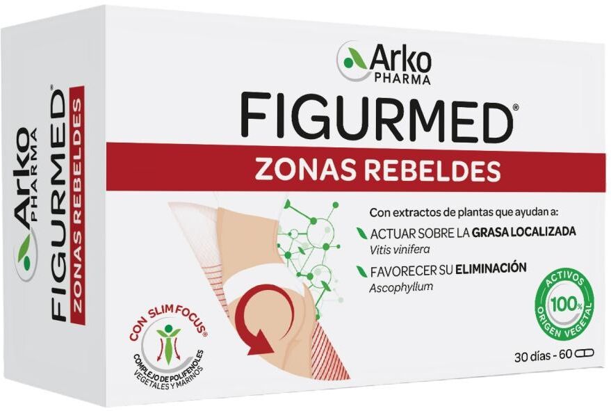 Arkopharma Complemento Alimenticio Figurmed Zonas Rebeldes 60 Cápsulas .