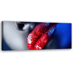 WANDBILD roter lippenstift