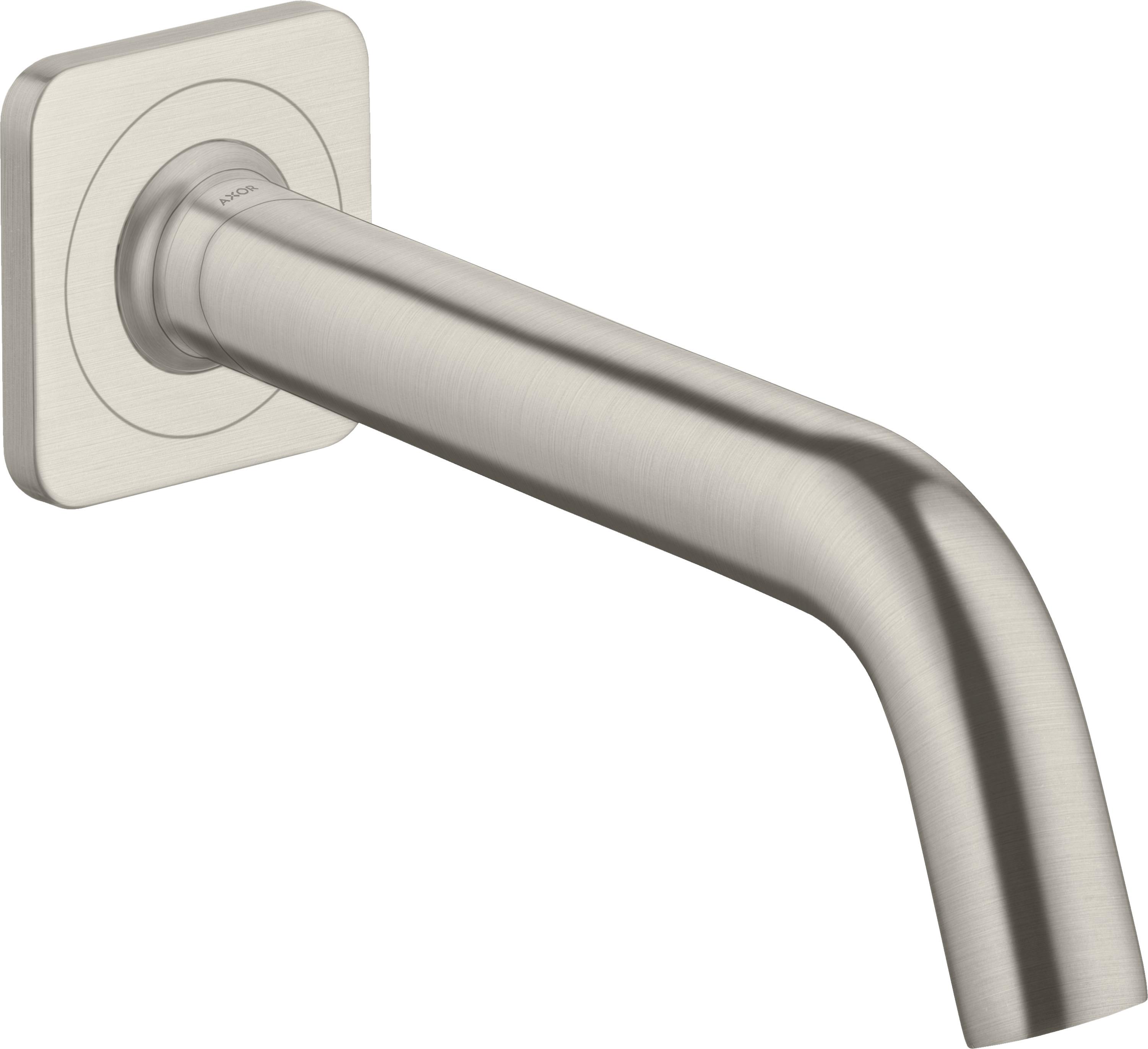 hansgrohe Wanneneinlauf Axor Citterio M Ausladung 182mm, Edelstahl-Optik