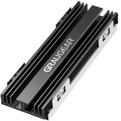 GRAUGEAR G-PS5HS02 Computerkühlsystem Solid-State-Laufwerk Kühlkörper/Radiator Schwarz, Silber