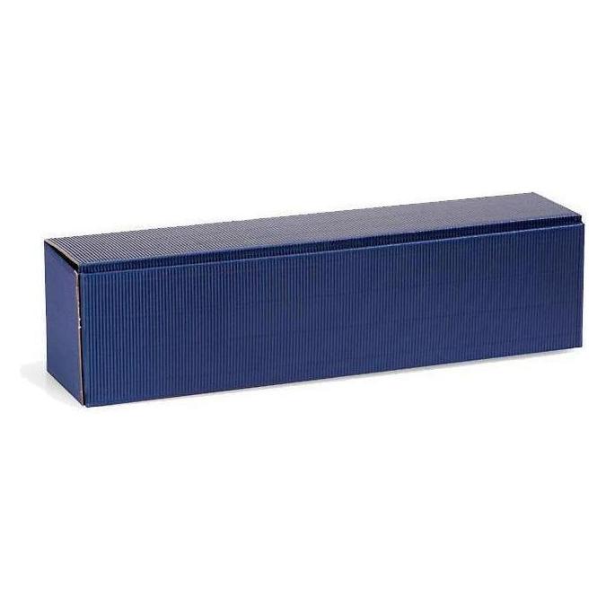 Transpak Flachengeschenkkarton Masse 385x92x96mm saphirblau offene Welle saphirblau (50 Stk., 38.50 x 9.20 x 9.60 cm) (5200426)