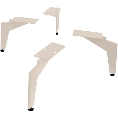 Möbelfuß "Riverside", beige (kaschmir), B:17cm H:15cm T:1cm, SET ONE BY MUSTERRING, Möbelfüße, Möbelfuß, 4er Set Metallfüße, Fußhöhe 15cm