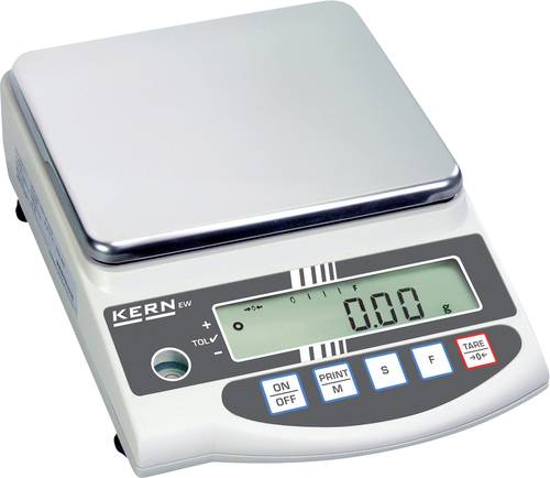 Kern EW 2200-2NM Präzisionswaage Wägebereich (max.) 2.2kg Ablesbarkeit 0.01g über Steckernetzteil Silber