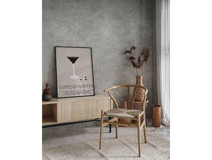 Tableau déco Espresso Martini Recipe Matériau : Matière plastique, Bois massif Surface en bois : Laqué Type de matière synthétique : Verre