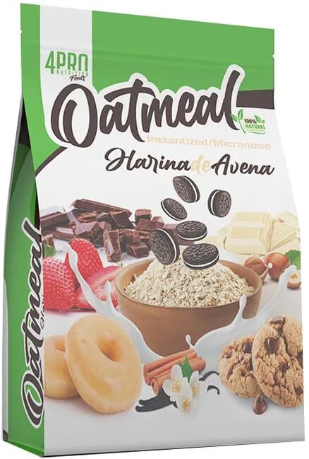 4Pro Nutrition Farinha De Aveia 1000g Black Cookies & Cream