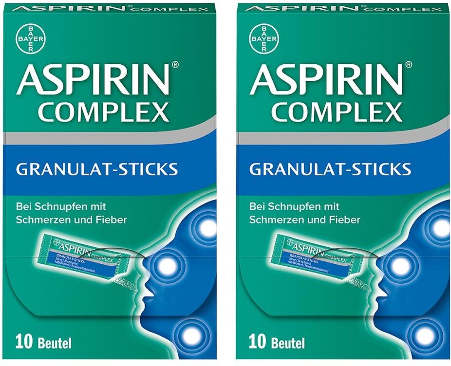 Aspirin Complex Granulat-Sticks 500mg/30 mg 2x10stk