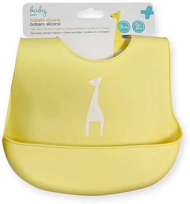 WELLS Babero De Silicona Amarillo