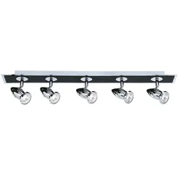 Wand Spot Lampe Strahler Schwarz Chrom Flur Büro Schlaf Wohn Zimmer DImmbar
