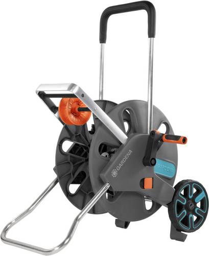 GARDENA 18520-20 Schlauchwagen CleverRoll L Easy Schlauchwagen 1 St. Grau, Türkis, Orange