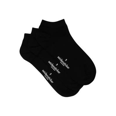Socken SEIDENSTICKER "Schwarze Rose", Herren, Gr. 43-46, schwarz, 78% Baumwolle, 20% Polyamid, 2% Elasthan, unifarben, Socken Socken
