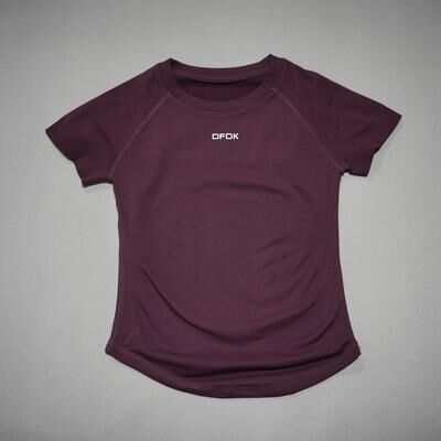Fusion Finds Women's Breathable Workout Top Slim Fit Short Sleeve Yoga & Running T Shirt espresso s