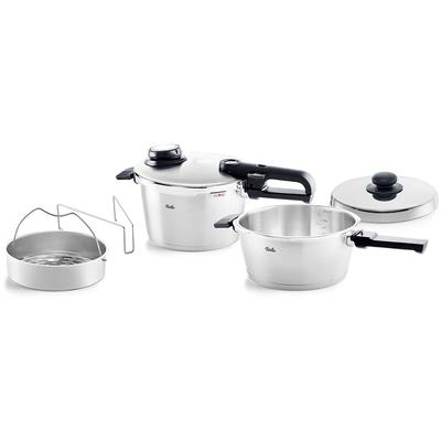 Schnellkochtopf FISSLER "Vitavit Premium", silber (silberfarben), Töpfe, Schnellkochtopf, Premium Qualität – Made in Germany