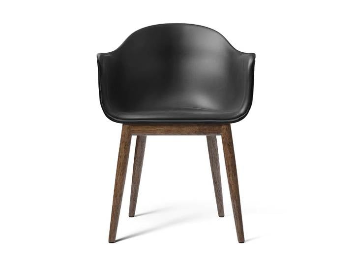 Audo Copenhagen Harbour Dining Chair vollständig gepolstert Aida 0618-dunkel gebeizte Eiche