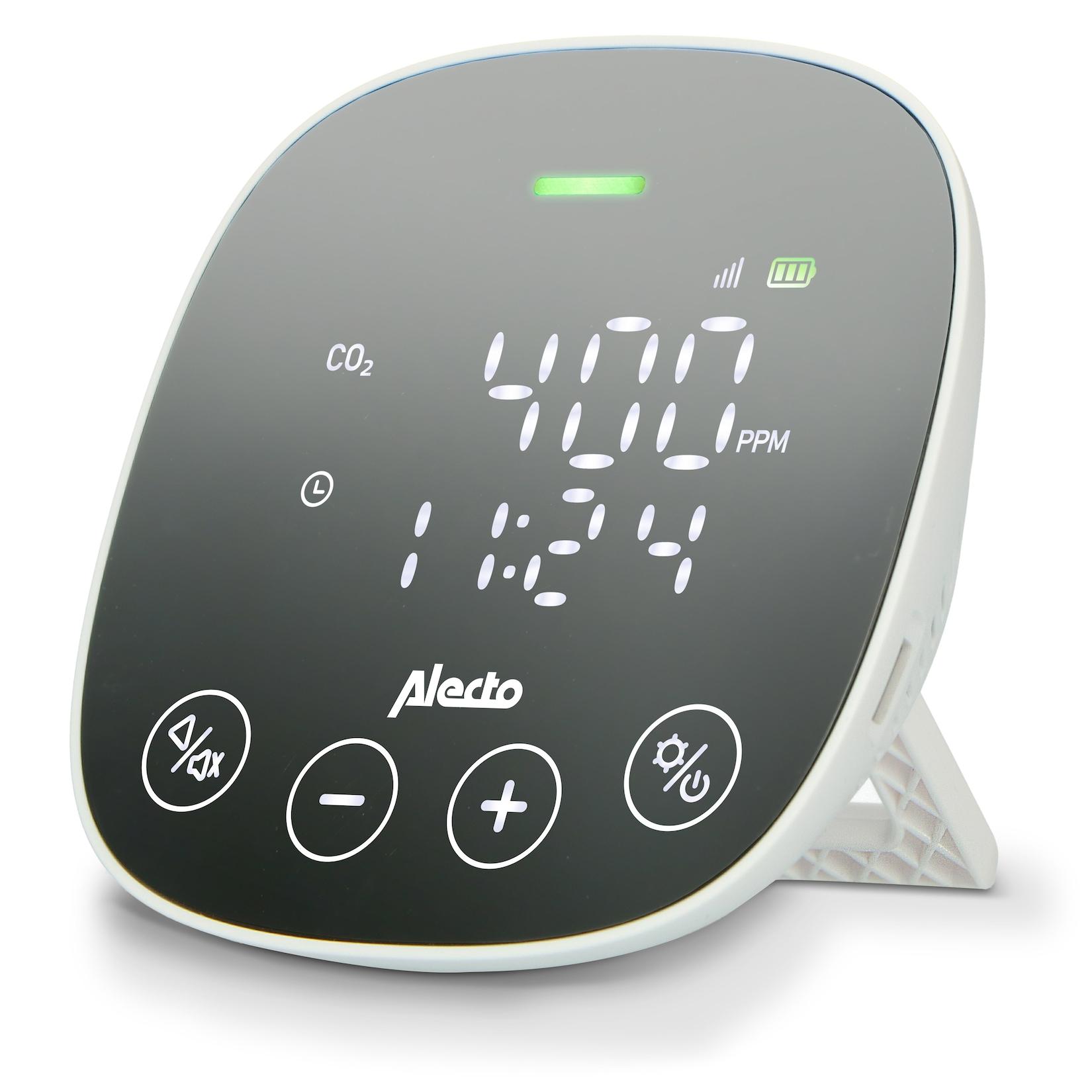 Alecto CO2-Messgerät mit NDIR-Sensor und Feuchtigkeitsmesser