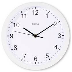 hama 00185864 Wanduhr Elba, Ø 25 cm, ohne Ticken, Weiß