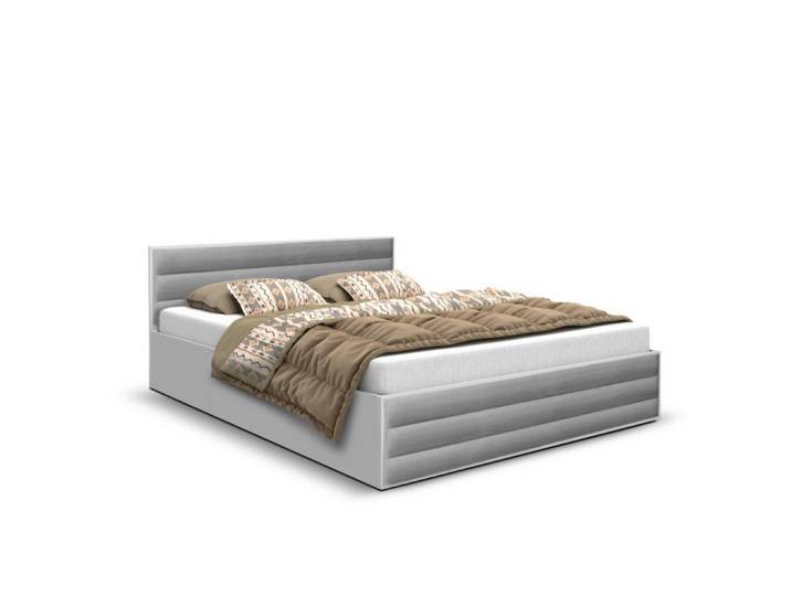 Sepro Meble Bett Grau Aldo 3 Mit Matratze Und Dreifachen Paneelen 120x200 cm, 120x200 cm, Schlafzimmer, Betten