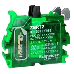 Schneider Electric ZBRT2 Funk Hilfsschalter, Sender, batterielos, kabellos, 1 Signal bei Betätigung, 1 Signal bei Loslassen