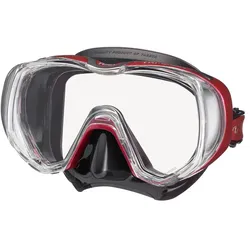 Tusa Tauchmaske M-3001 Freedom Tri-Quest - Schwarz Rot