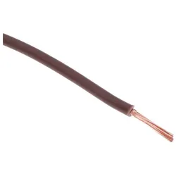 RS PRO, Kabelleitung, Normierte Aderleitung Ø 3mm / 1 mm2 Kupfer, Braun 32 / 0,2 mm Litzen, 100m (100 m)